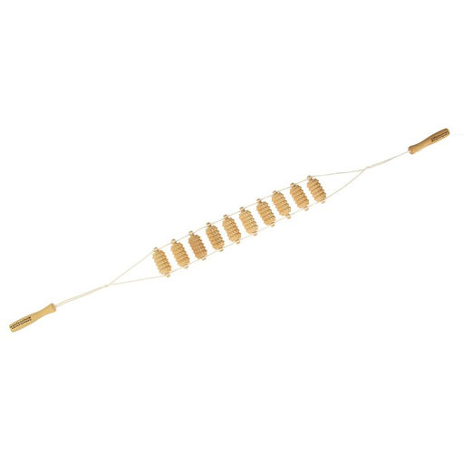 Массажёр - лента, зубчатый, деревянный, универсальный, 10 звеньев