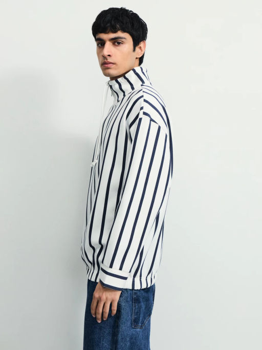 Толстовка в полоску на молнии / Zarina  фото 5