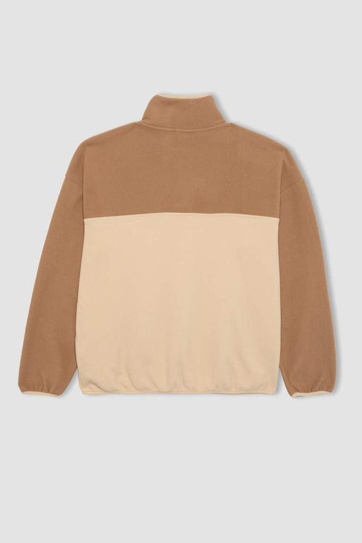 Флисовый свитшот свободного кроя Cool - Defacto фото 9