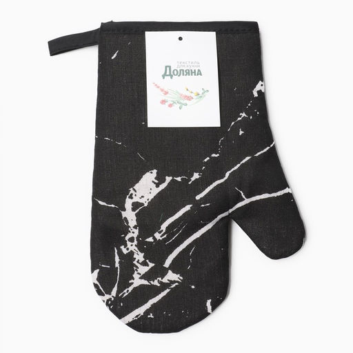 Варежка Доляна цв.черный 26*16 см, 100% п/э  фото 4