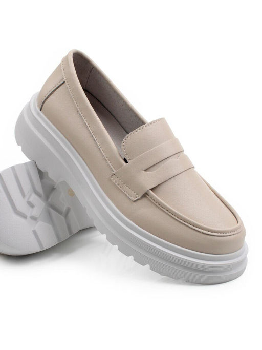 06-YE290-3 BEIGE Туфли женские (натуральная кожа)