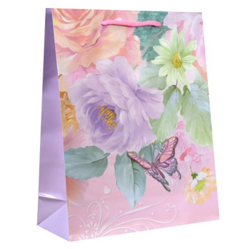 Цена за 12 шт. Пакет подарочный 26х32х10 / 152-2 /уп 12/720/ микс - Галеонтрейд фото 5