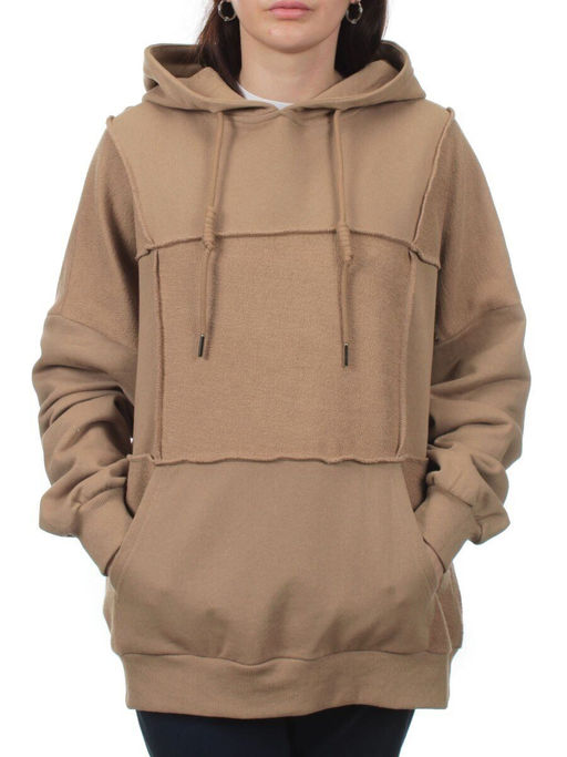 3258 BROWN Худи женское (95% хлопок, 5% эластан) - Fashion фото 3
