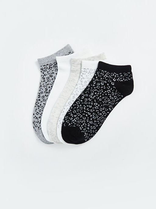 Desenli Kad?n Patik ?orap 5li