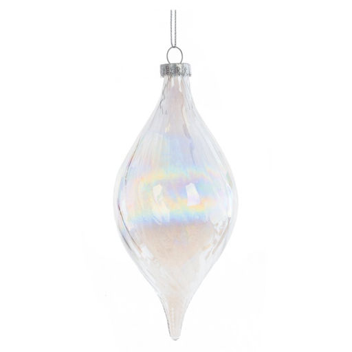 Украшение новогоднее "Капля", L6 W6 H15 см