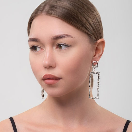 Серьги висячие Фэнтази, цвет серебро, 7,3см - Queen fair фото 5