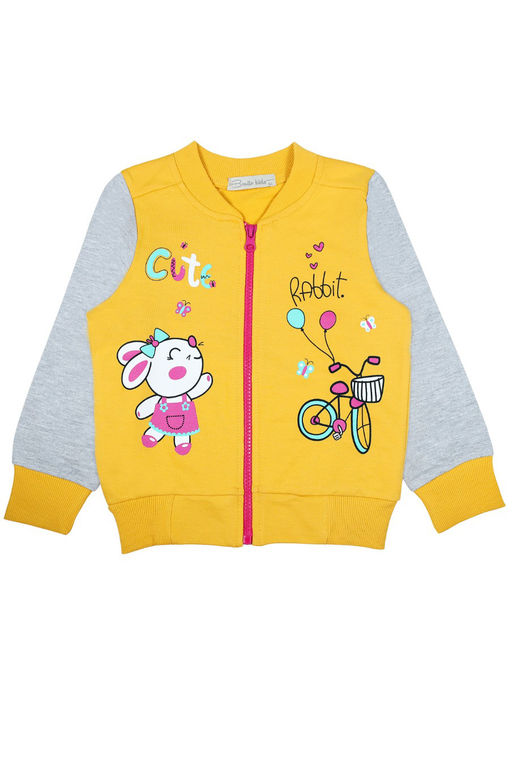 BK1376ВD.С3 Бомбер для девочки - Almond фото 2