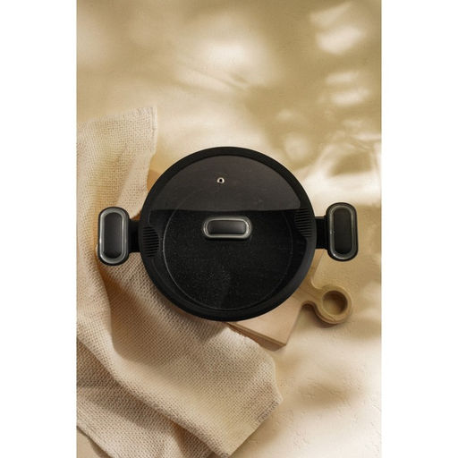 Кастрюля SL Home, 4 л, d=24 см, h=10.5 см, с крышкой, антипригарное покрытие, индукция, алюминий, чёрная