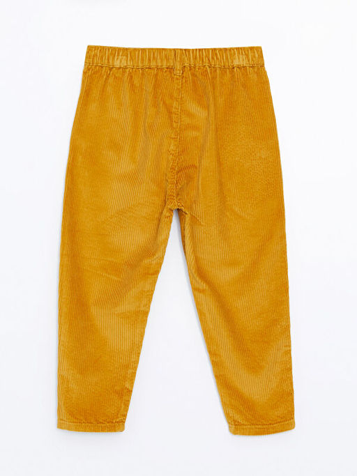 Beli Lastikli Basic Kadife Erkek Bebek Pantolon