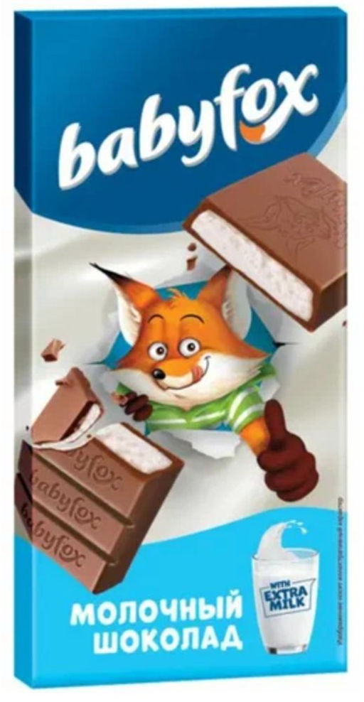BabyFox, молочный шоколад, 90 г