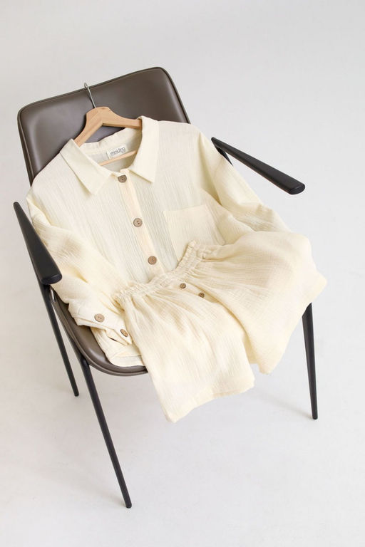 Комплект женский Муслин молоко MINIDINO.