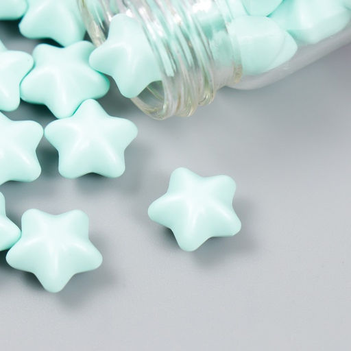 Сургуч в гранулах в баночке Звёздочки мята матовый 16 гр 7х3х3 см - Арт узор фото 3