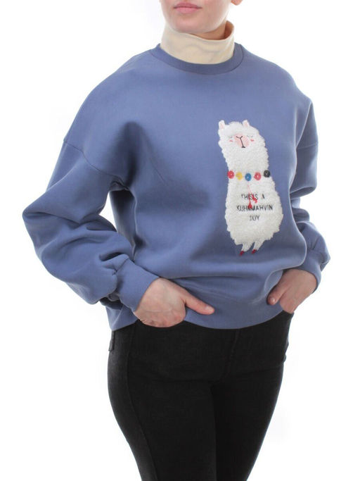 D-5627 Толстовка с высоким горлом (27% хлопок, 70% полиэстер, 3% вискоза)