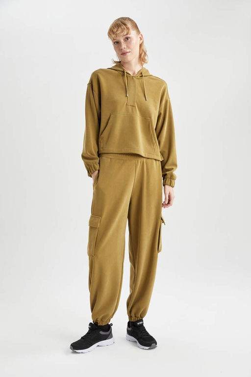 DeFactoFit Oversize толстовка премиум-класса для спортсменов с капюшоном  фото 5