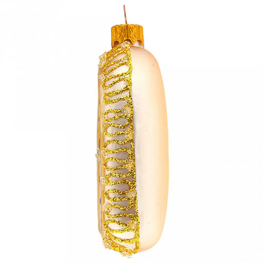 Елочная игрушка фигурка стеклянная Часики h10,5см, ручная художественная роспись, подарочная упаковка (Россия) - Домашняя мода фото 3