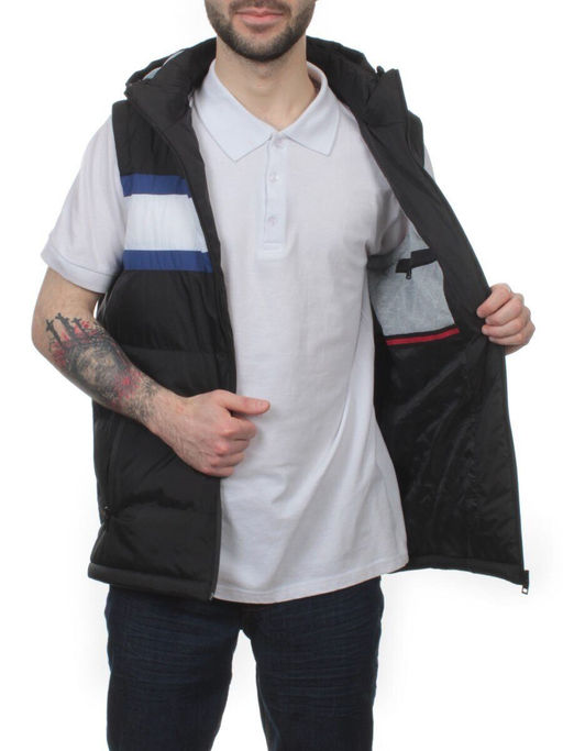2113 BLACK Жилет мужской (100 гр. синтепон) - Fashion фото 5
