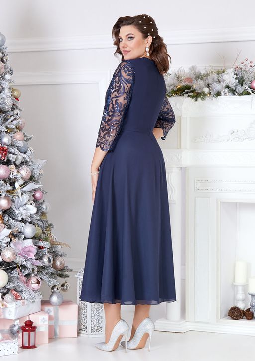 Платье Mira Fashion 3978-7-Р синий
