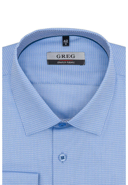 Сорочка мужская длинный рукав GREG 213/237/1339/ZVN/1 STRETCH фото 3