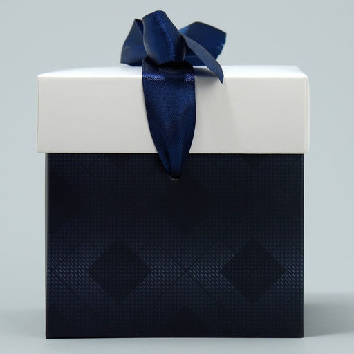 Цена за 2 шт. Коробка подарочная складная, упаковка, «Настоящий мужчина», 10 х 10 х 10 см