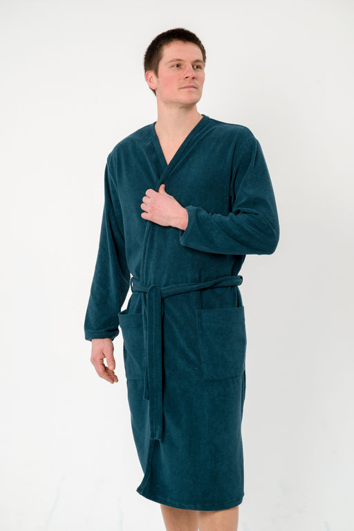 Халат мужской из махры Ренат изумруд - Амадэль фото 10