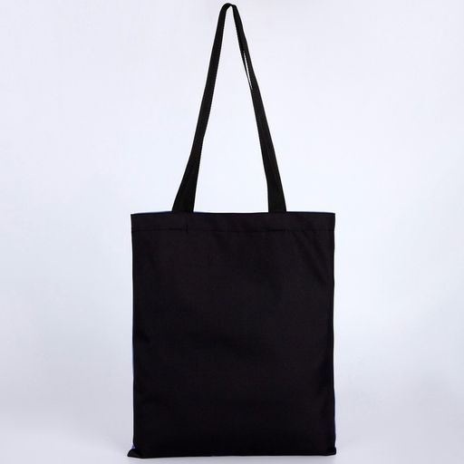 Сумка-шопер без застёжки, цвет сиреневый/чёрный - Nazamok фото 8