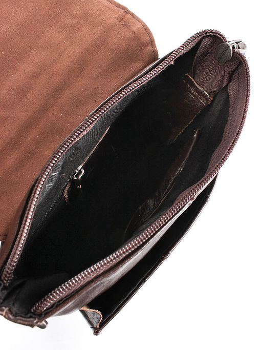 LACCOMA сумка VIN28813-2-коричневый натуральная кожа хлопок