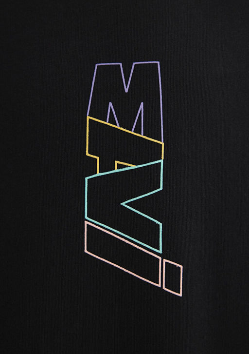 Mavi Logo S?rt Bask?l? Siyah Tisort  фото 7