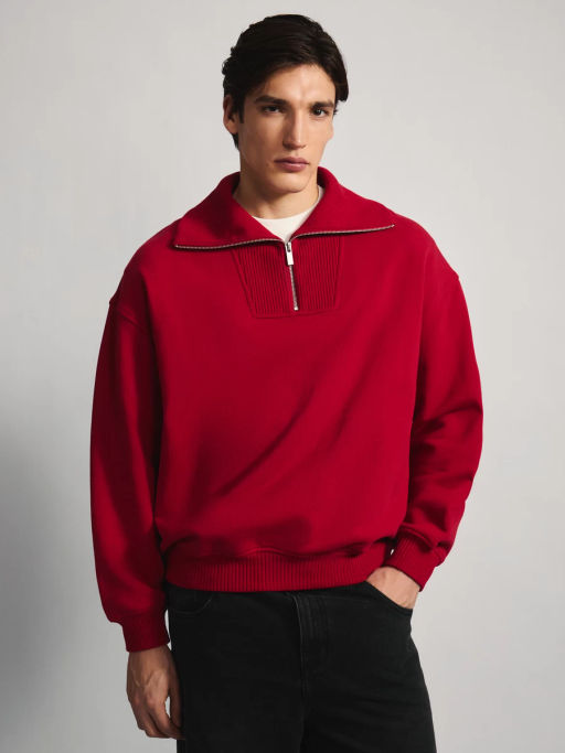 Толстовка relax fit на молнии / Zarina  фото 4