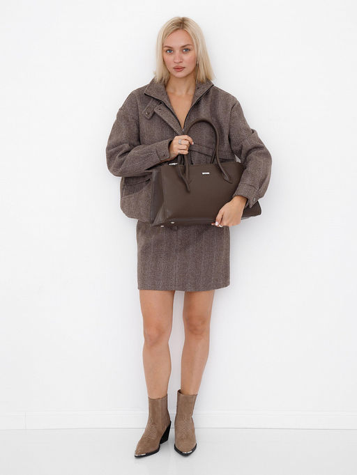 Сумка 9678SP cappuccino Velina Fabbiana-Safenta