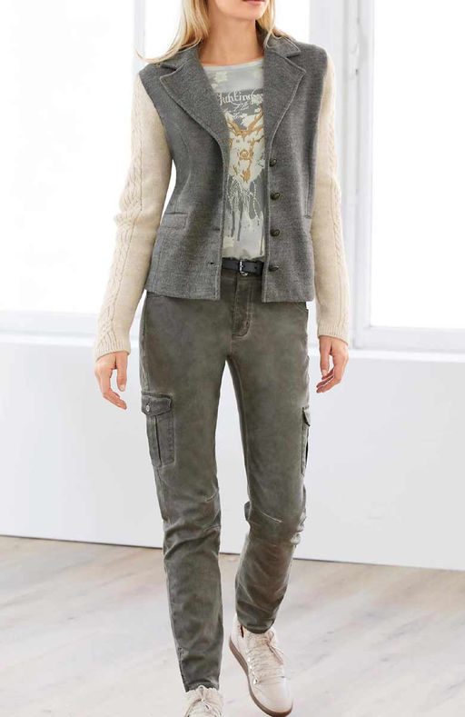 Блейзер, серый - Patrizia dini фото 3