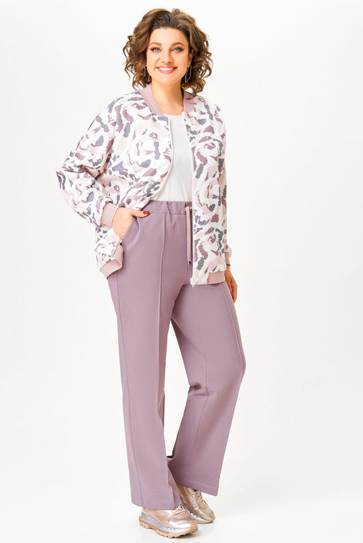 Блуза Swallow 803.2 черный+серебряный узор фото 463