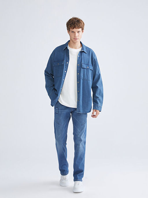 750 Slim Fit Destroy Detayl? Erkek Jean Pantolon