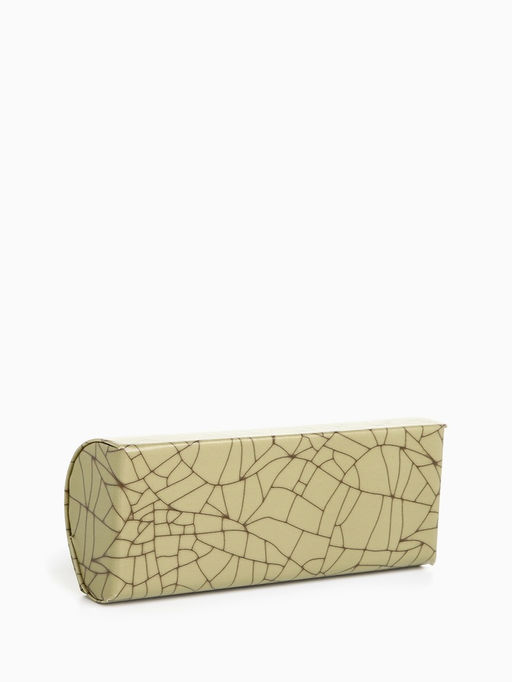 Футляр для очков на хлопушке, с принтом, размер 15.5×5.5×3 см, хаки