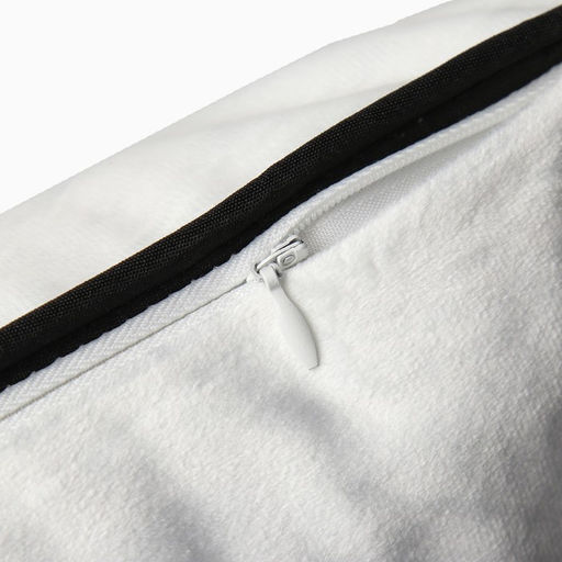 Наволочка декоративная Этель Кант, 45х45, цвет белый, велюр (100% пэ)  фото 4