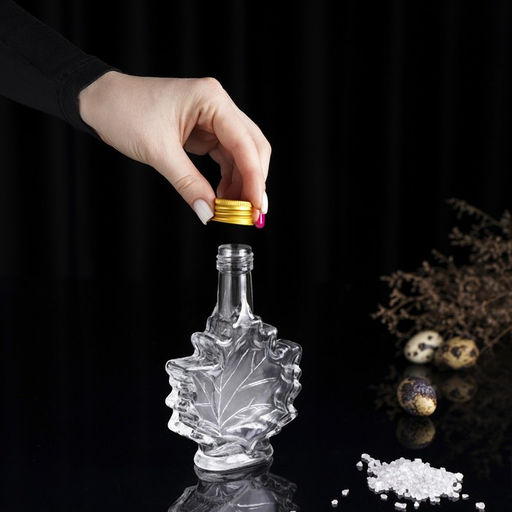Бутылка стеклянная для соусов и масла «Клён», 100 мл, 10×3,5×14 см