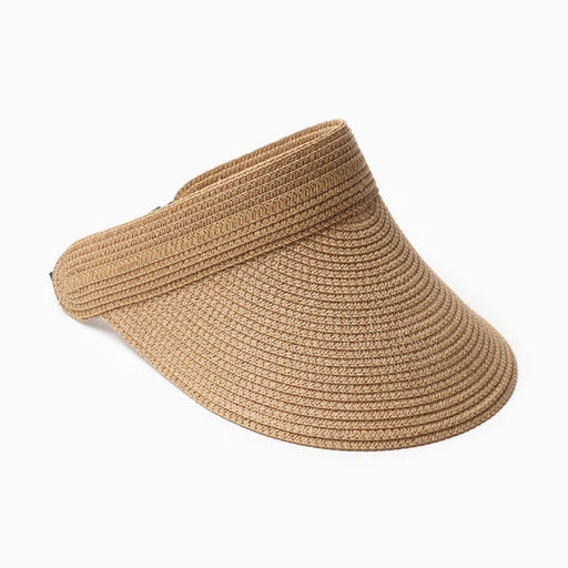 Козырёк женский MINAKU, светло-коричневый, размер 58, целлюлоза