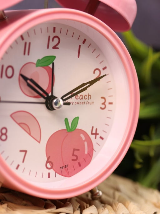 Часы-будильник Peach, pink