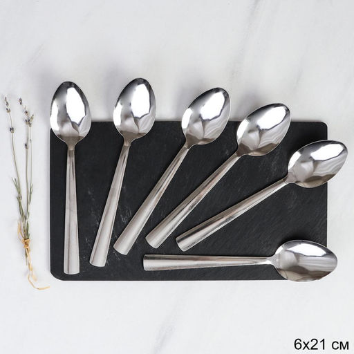 Ложка столовая 6 штук Серебро Сюита / MJT91 /уп 100/410 17 - ГалеонТрейд фото 2