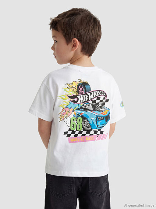 Hot Wheels Bask?l? Erkek ?ocuk Ti??rt