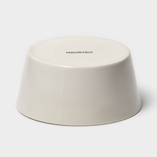 Салатники Magistro Whitewarm, 380/700/1.2 л, d=12/16/20.5 см, набор 3 шт., фарфор, белые  фото 14