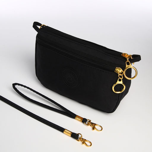 Сумка женская кросс-боди на молнии, цвет чёрный - Simaland фото 8