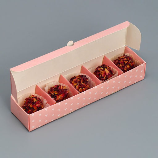 Цена за 5 шт. Коробка для конфет Love, 5 х 21 х 3.3 см - Дарите счастье фото 3