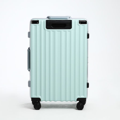 Чемодан средний 24, отдел на молнии, 2 кодовых замка, 4 колеса, крючок, цвет голубой - Simaland фото 4