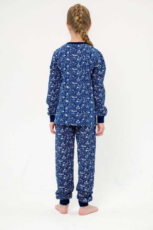 Пижама детская из кулирки пенье на манжетах Дрёма космос - Амадэль фото 13