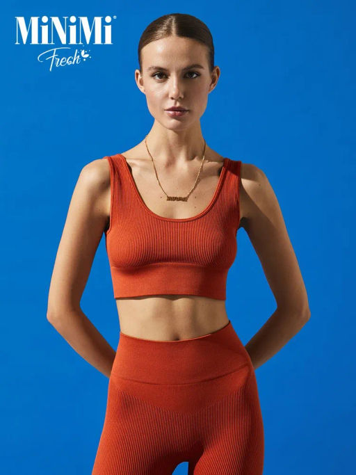 Mi 1141AS Fresh Майка "Кроп Топ" (кашкорсе), PA - terracotta