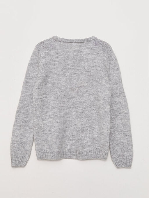 Bisiklet Yaka Nak??l? Uzun Kollu K?z ?ocuk Triko Kazak - Waikiki фото 2