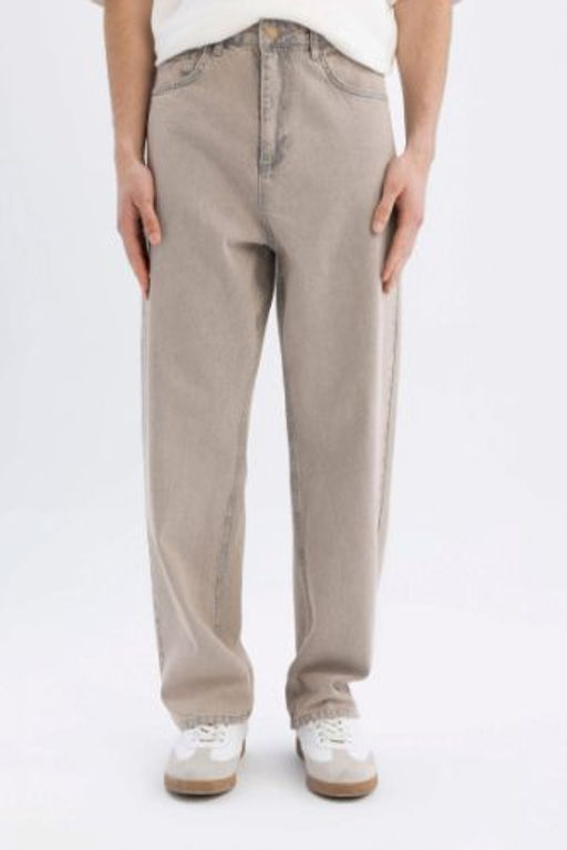 Baggy Fit Genis Kal?p Normal Bel Genis Paca Jean Pantolon