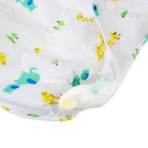 Многоразовый подгузник с вкладышем Жирафы - Крошка я фото 5