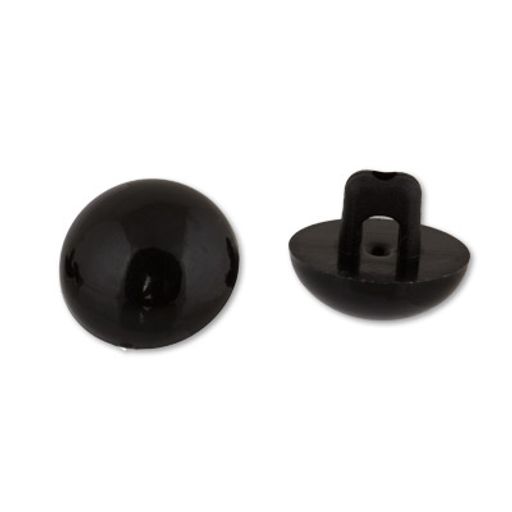 HobbyBe SOP- 10-5 Глаза пластиковые пришивные d 10.5 мм 24 шт. черный