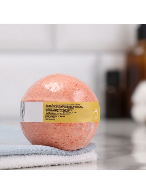 Бомбочка для ванн Добропаровъ с ароматом манго, 110 г